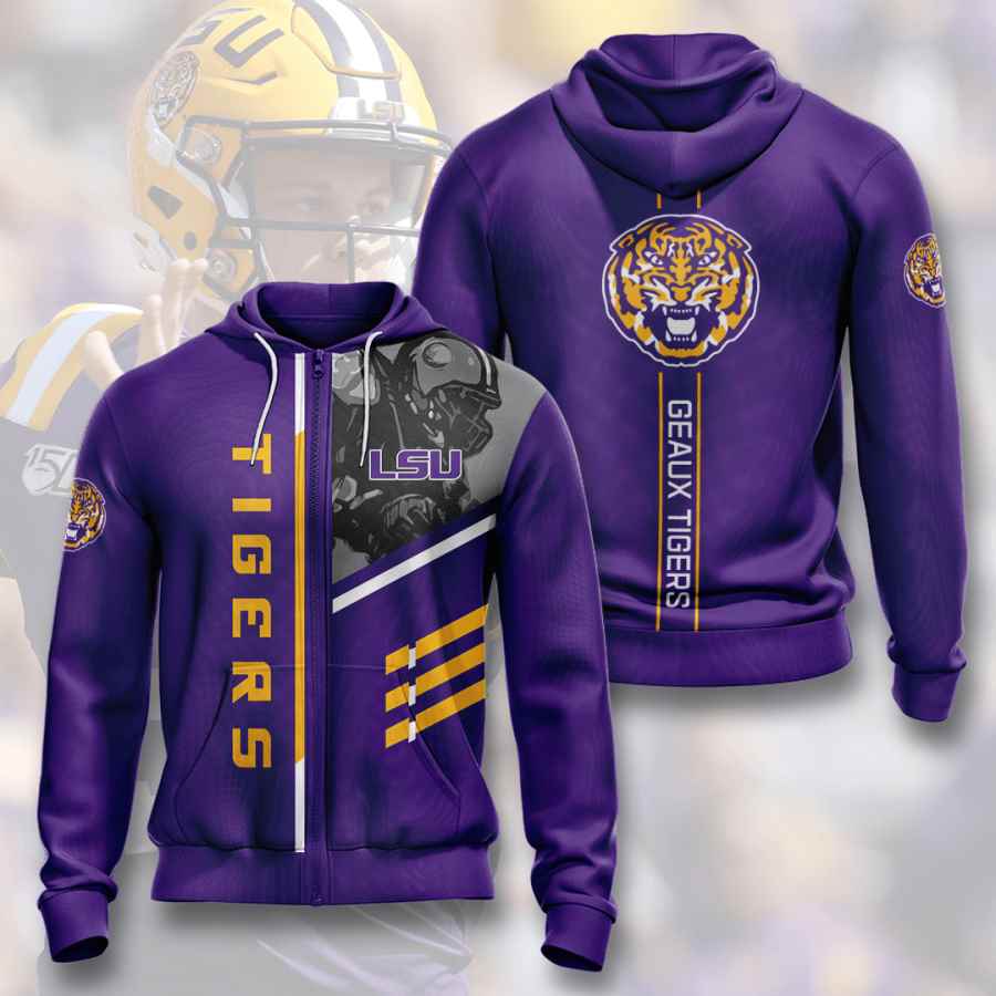 Sports American Football Ncaaf Lsu Tigers Usa Hoodie 3D 10 Sports American Football Ncaaf Lsu Tigers Usa Hoodie 3D