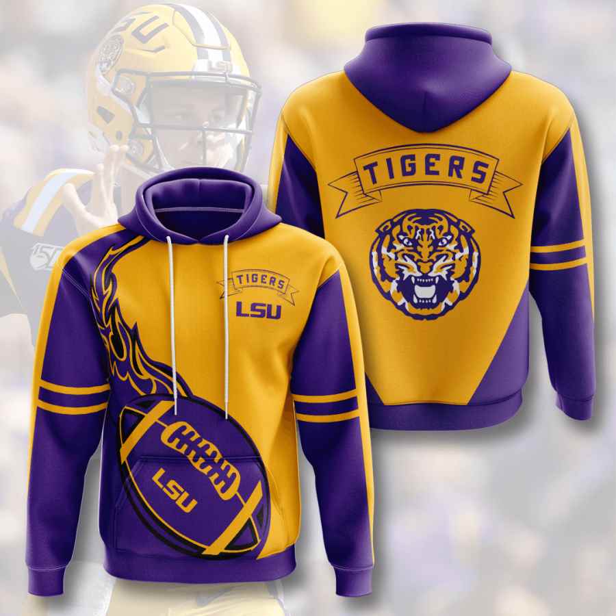 Sports American Football Ncaaf Lsu Tigers Usa Hoodie 3D 1 Sports American Football Ncaaf Lsu Tigers Usa Hoodie 3D
