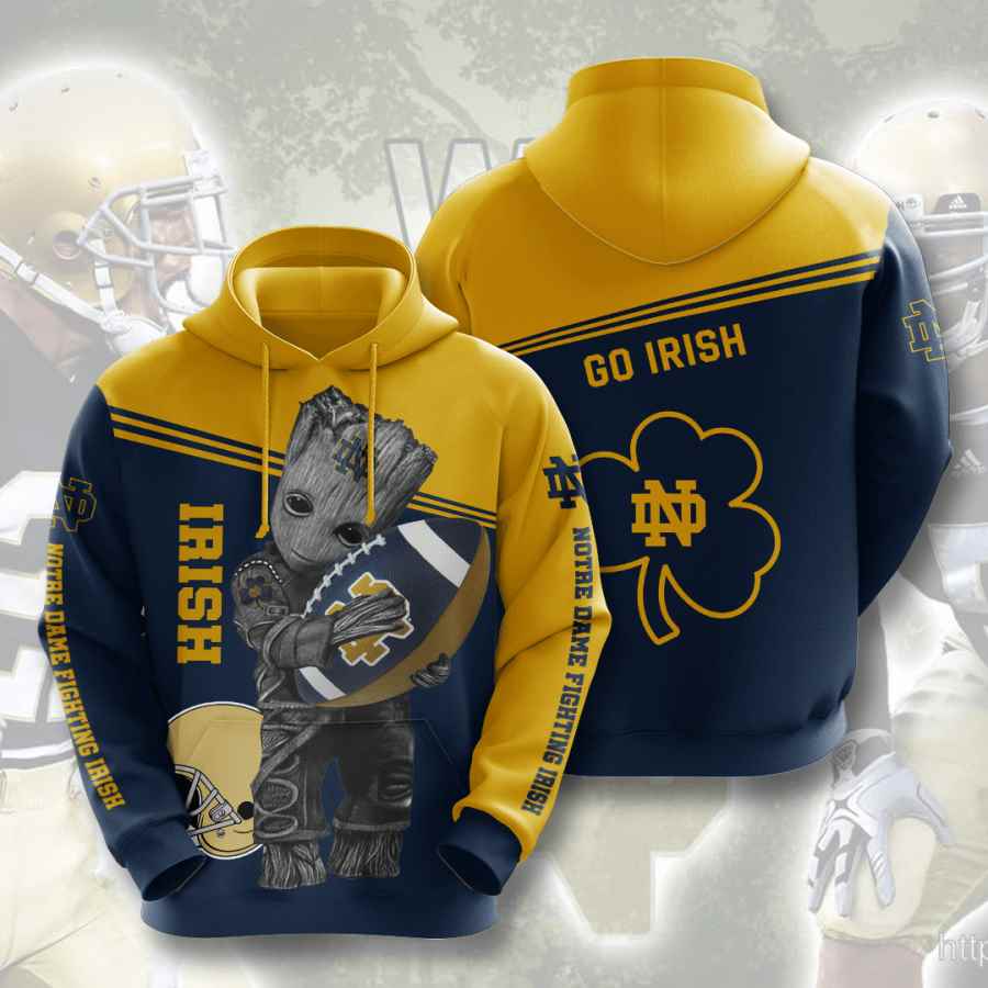 Sports American Football Ncaaf Notre Dame Fighting Irish Usa Hoodie 3D 2 Sports American Football Ncaaf Notre Dame Fighting Irish Usa Hoodie 3D