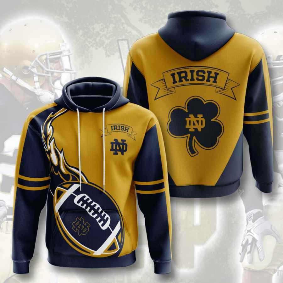 Sports American Football Ncaaf Notre Dame Fighting Irish Usa Hoodie 3D 3 Sports American Football Ncaaf Notre Dame Fighting Irish Usa Hoodie 3D