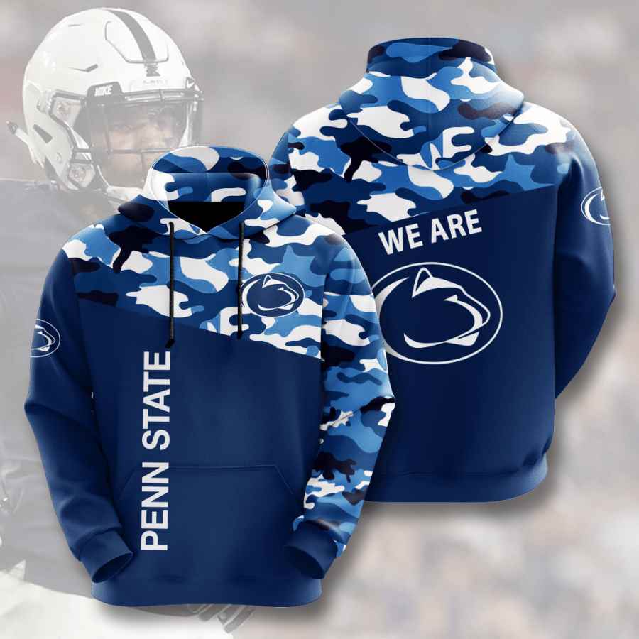 Sports American Football Ncaaf Penn State Nittany Lions Usa Hoodie 3D