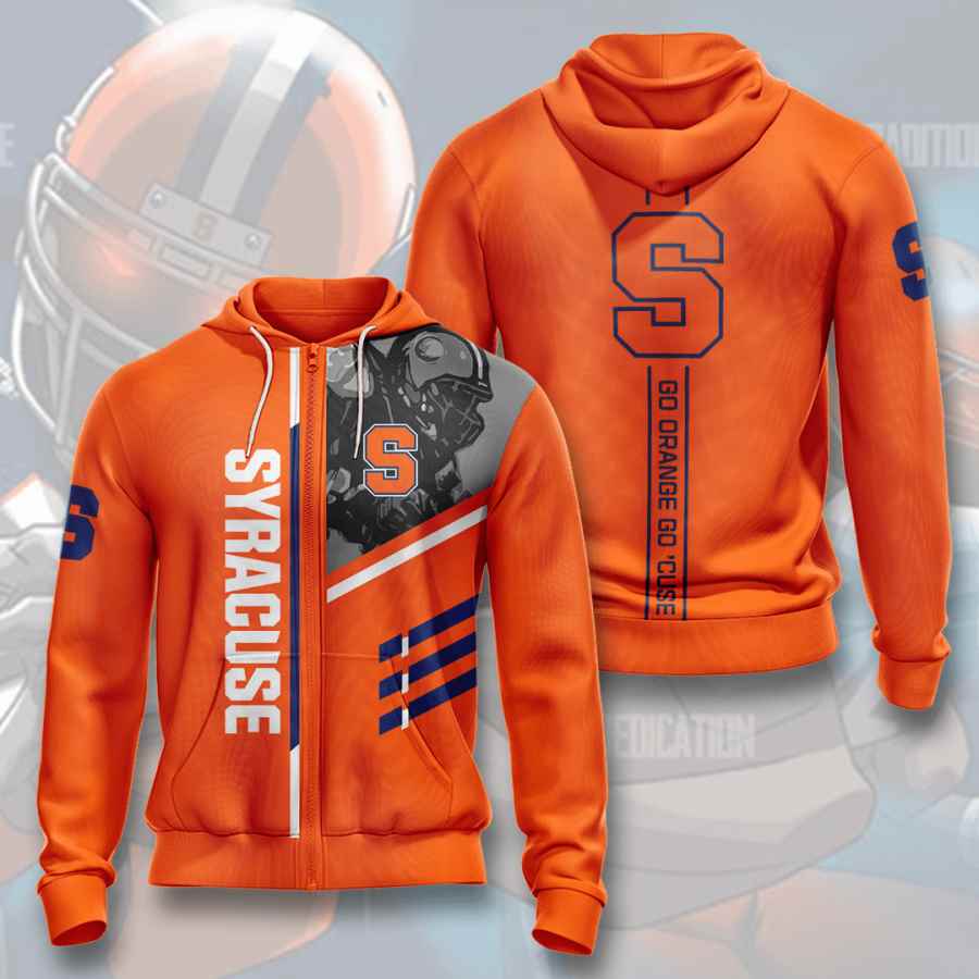 Sports American Football Ncaaf Syracuse Orange Usa Hoodie 3D 3 Sports American Football Ncaaf Syracuse Orange Usa Hoodie 3D