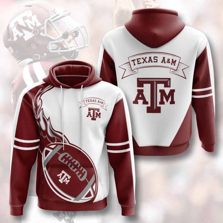 Sports American Football Ncaaf Texas A&m Aggies Usa Hoodie 3D