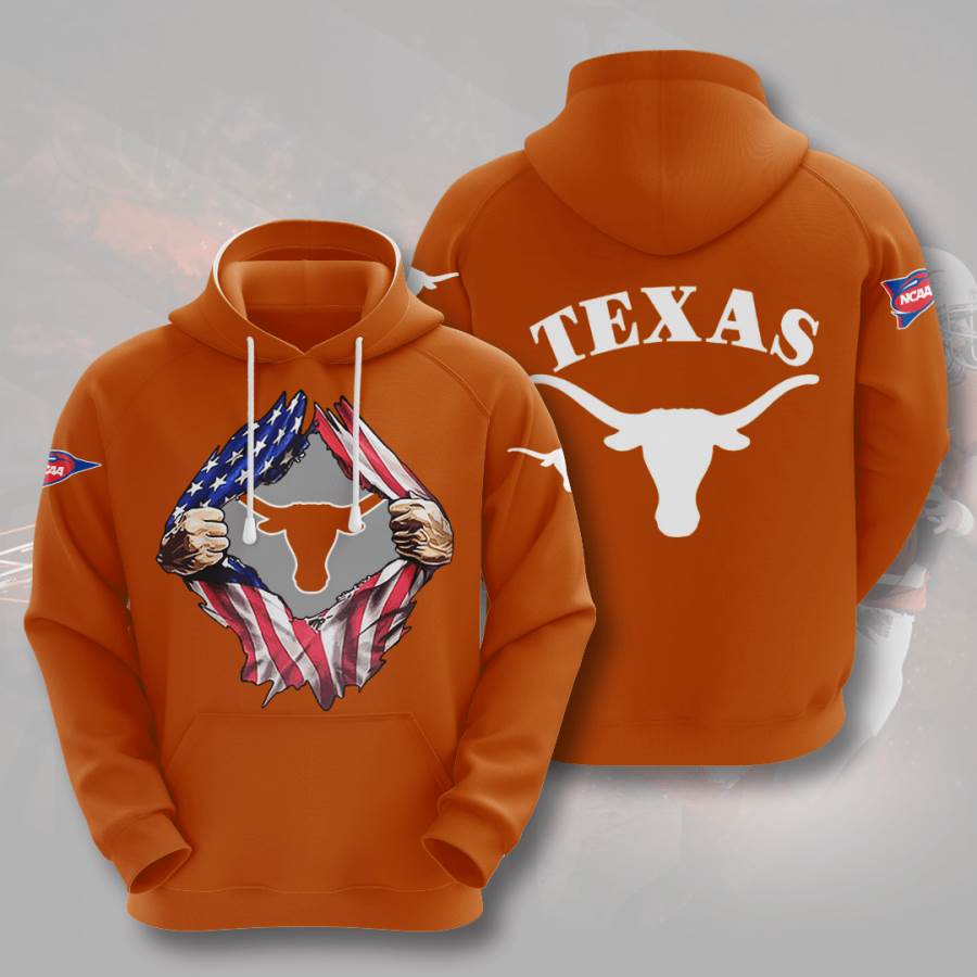 Sports American Football Ncaaf Texas Longhorns Usa Hoodie 3D 4 Sports American Football Ncaaf Texas Longhorns Usa Hoodie 3D