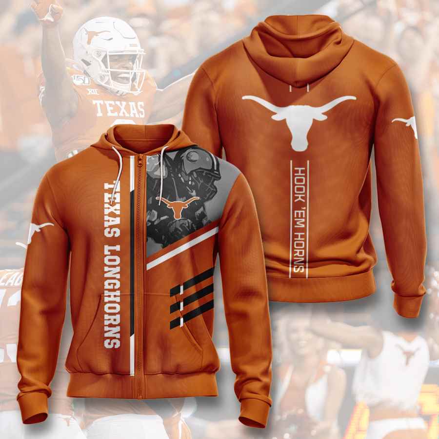 Sports American Football Ncaaf Texas Longhorns Usa Hoodie 3D 8 Sports American Football Ncaaf Texas Longhorns Usa Hoodie 3D