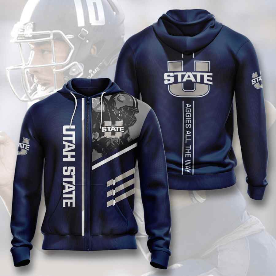 Sports American Football Ncaaf Utah State Aggies Usa Hoodie 3D 14 Sports American Football Ncaaf Utah State Aggies Usa Hoodie 3D