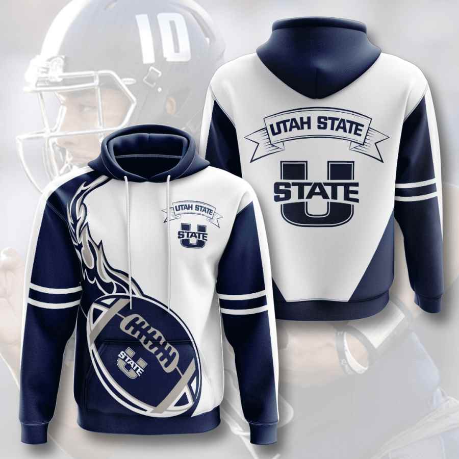 Sports American Football Ncaaf Utah State Aggies Usa Hoodie 3D 1 Sports American Football Ncaaf Utah State Aggies Usa Hoodie 3D