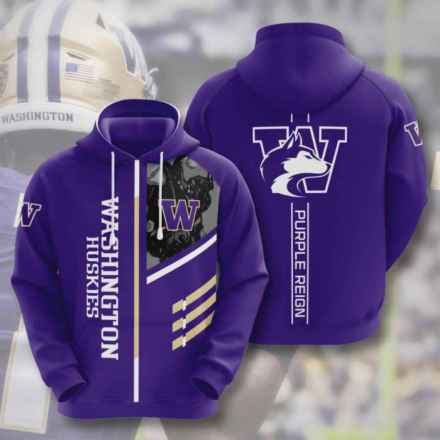 Sports American Football Ncaaf Washington Huskies Usa Hoodie 3D 3 Sports American Football Ncaaf Washington Huskies Usa Hoodie 3D