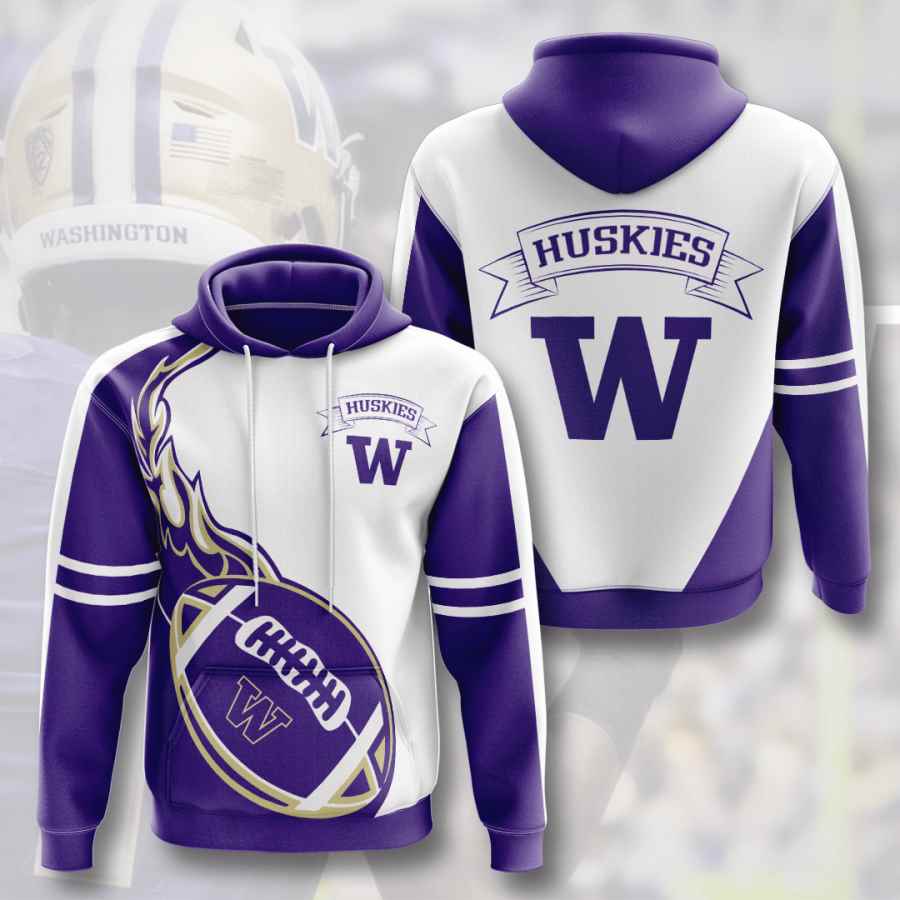 Sports American Football Ncaaf Washington Huskies Usa Hoodie 3D 1 Sports American Football Ncaaf Washington Huskies Usa Hoodie 3D