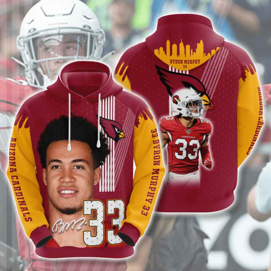 Sports American Football Nfl Arizona Cardinals Byron Murphy Usa Hoodie 3D