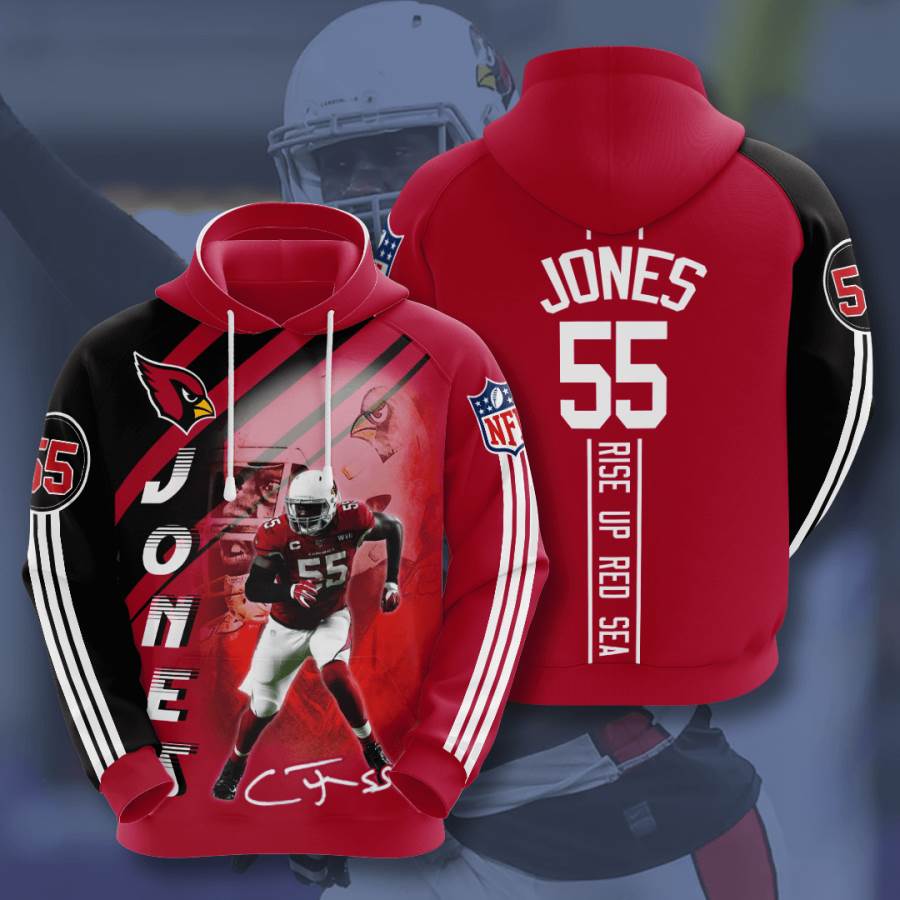 Sports American Football Nfl Arizona Cardinals Chandler Jones Usa Hoodie 3D