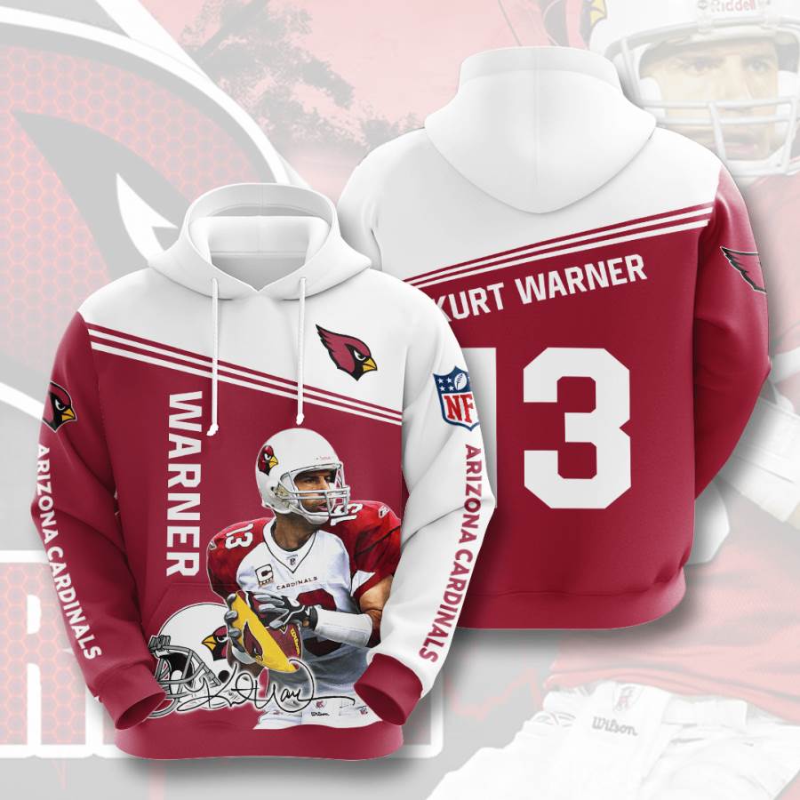 Sports American Football Nfl Arizona Cardinals Kurt Warner Usa Hoodie 3D