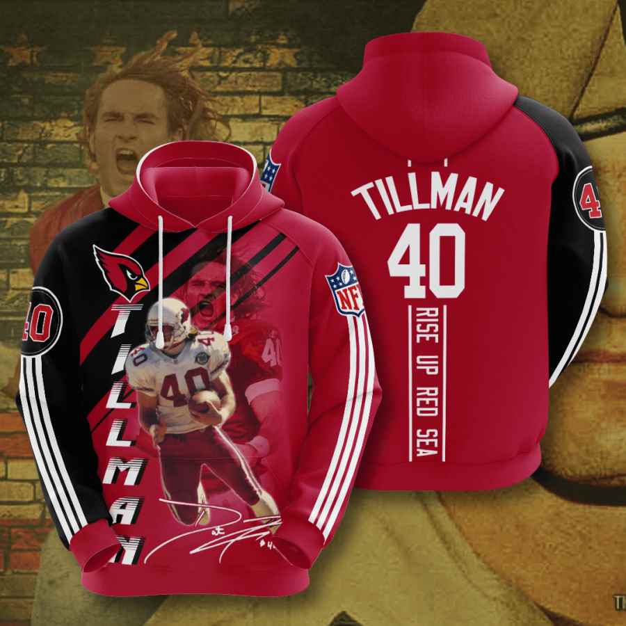 Sports American Football Nfl Arizona Cardinals Pat Tillman Usa Hoodie 3D
