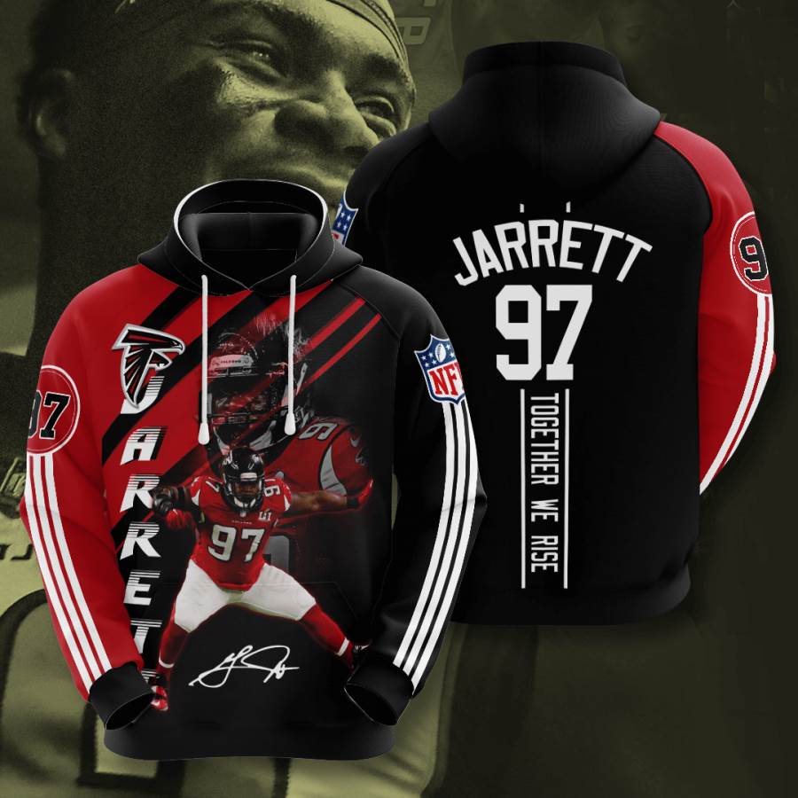 Sports American Football Nfl Atlanta Falcons Grady Jarrett Usa Hoodie 3D 3 Sports American Football Nfl Atlanta Falcons Grady Jarrett Usa Hoodie 3D