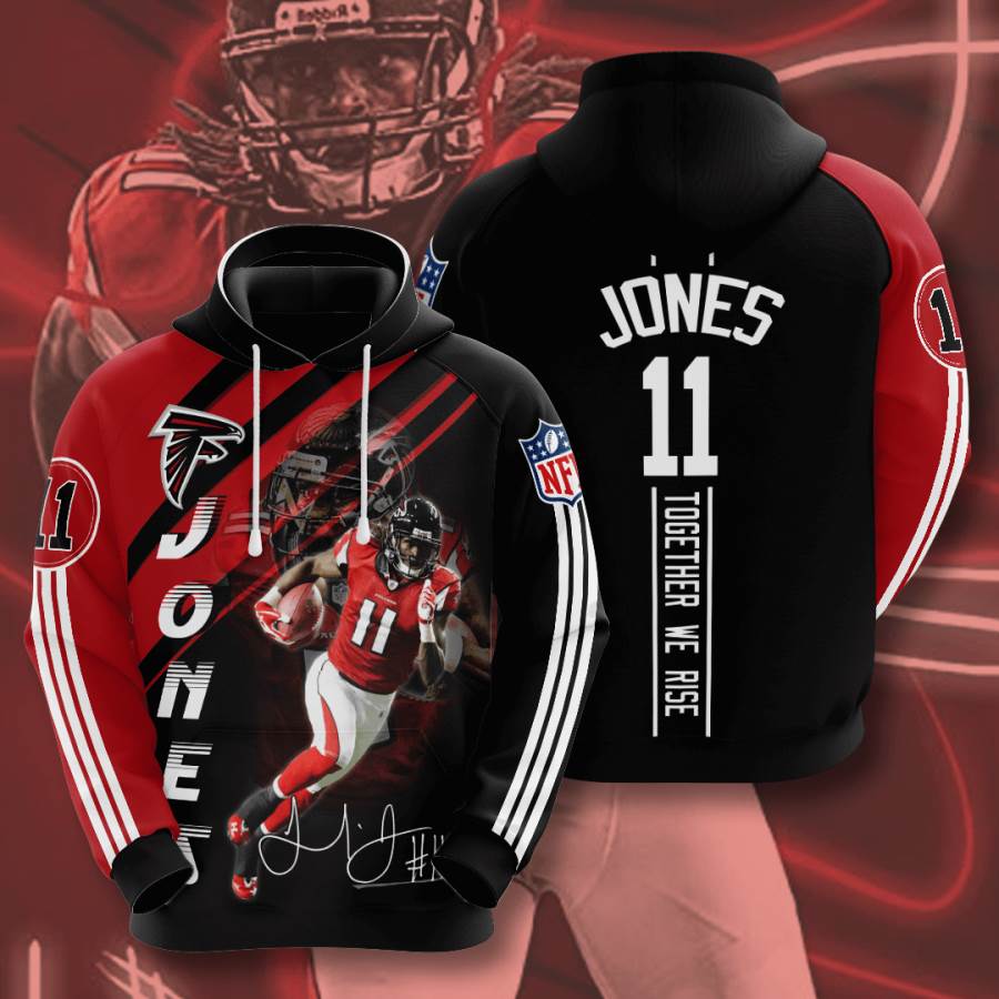 Sports American Football Nfl Atlanta Falcons Julio Jones Usa Hoodie 3D