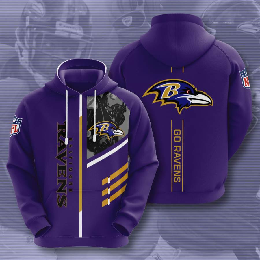 Sports American Football Nfl Baltimore Ravens Usa Hoodie 3D