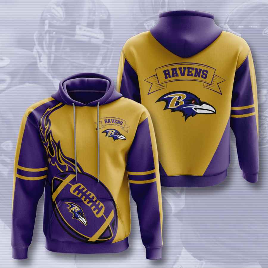 Sports American Football Nfl Baltimore Ravens Usa Hoodie 3D