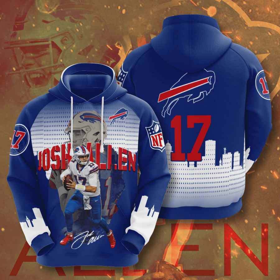 Sports American Football Nfl Buffalo Bills Josh Allen Usa Hoodie 3D