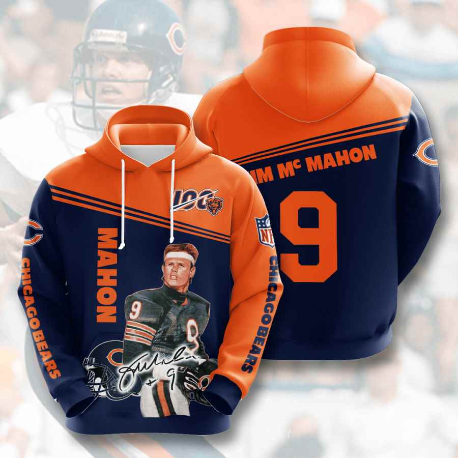 Sports American Football Nfl Chicago Bears Jim Mcmahon Usa Hoodie 3D 4 Sports American Football Nfl Chicago Bears Jim Mcmahon Usa Hoodie 3D