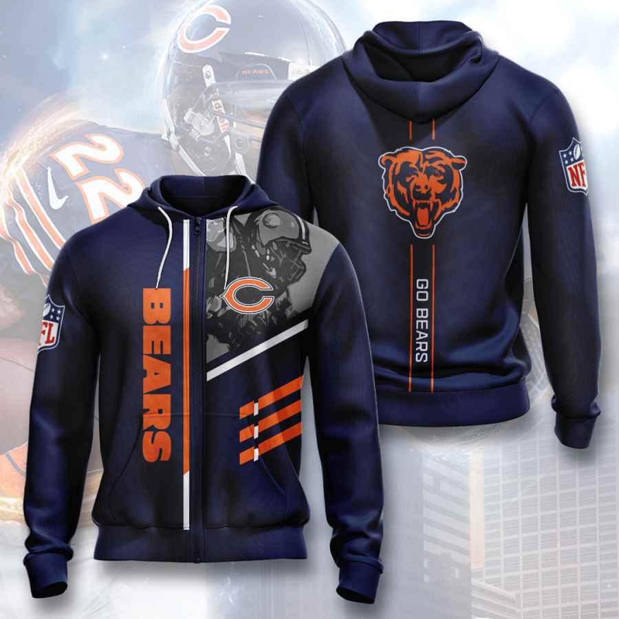 Sports American Football Nfl Chicago Bears Usa Hoodie 3D