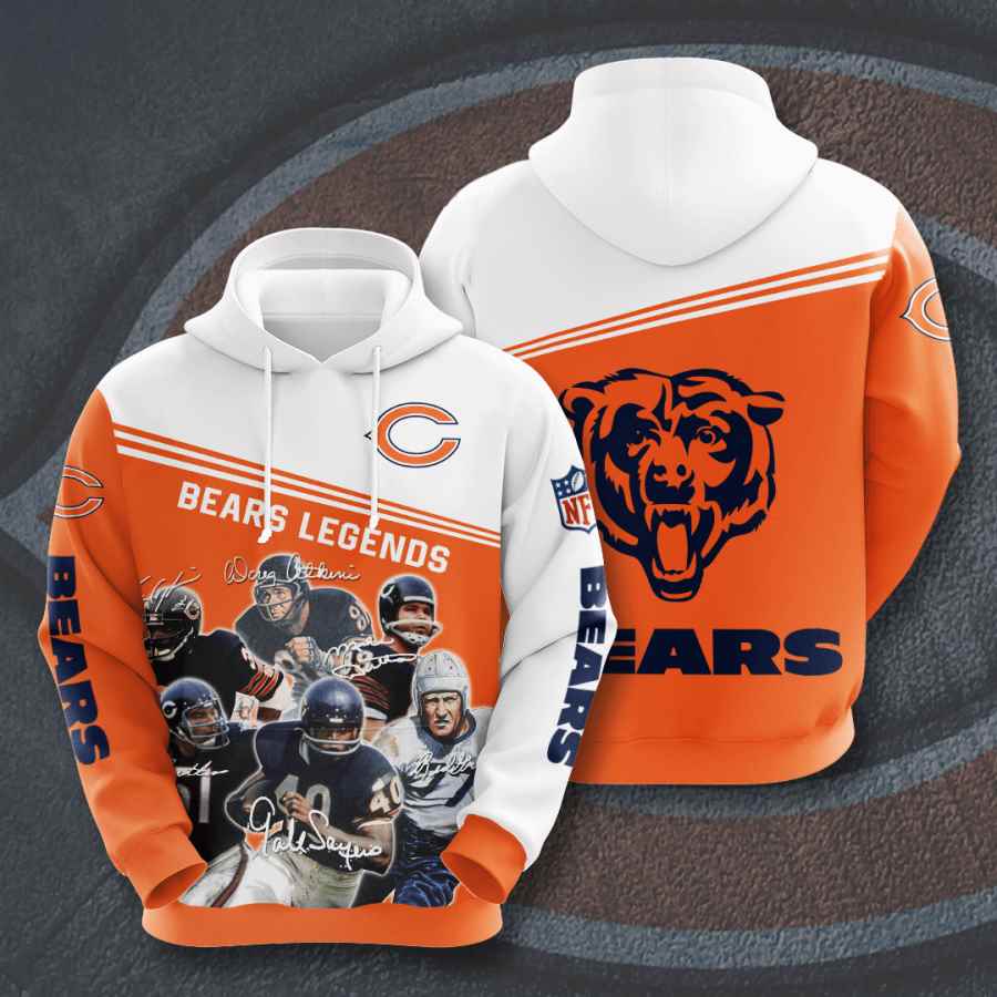 Sports American Football Nfl Chicago Bears Usa Hoodie 3D