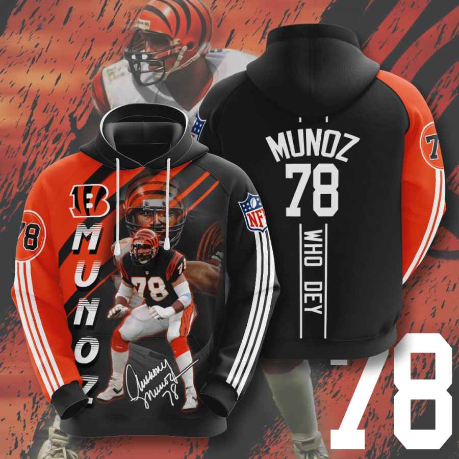 Sports American Football Nfl Cincinnati Bengals Anthony Muu00f1oz Usa Hoodie 3D 2 Sports American Football Nfl Cincinnati Bengals Anthony Muu00f1oz Usa Hoodie 3D