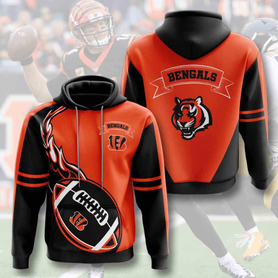Sports American Football Nfl Cincinnati Bengals Usa Hoodie 3D 1 Sports American Football Nfl Cincinnati Bengals Usa Hoodie 3D