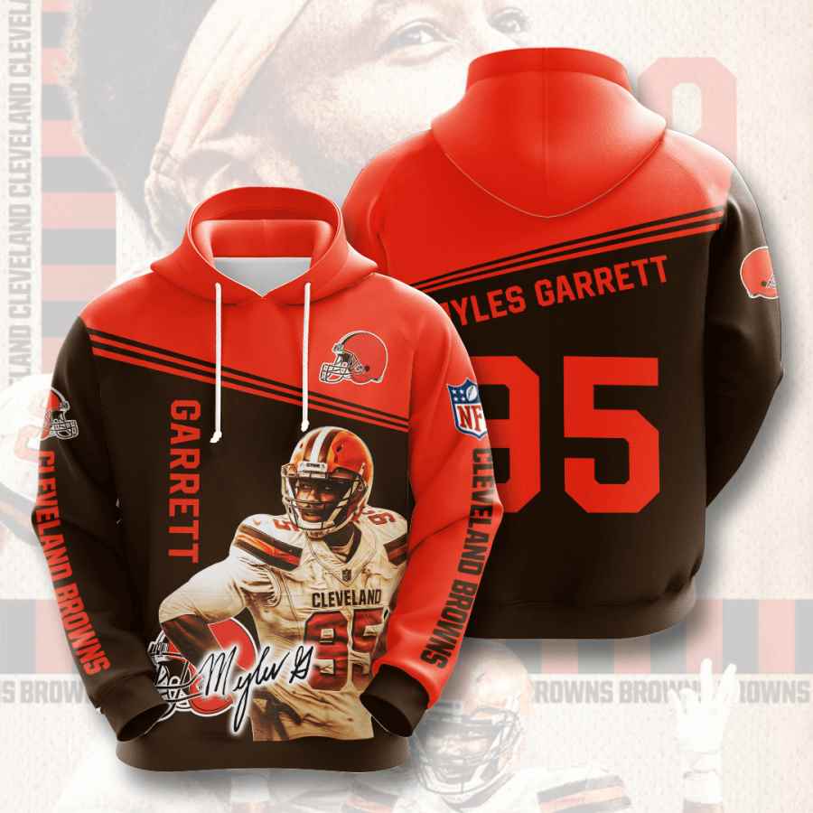 Sports American Football Nfl Cleveland Browns Myles Garrett Usa Hoodie 3D