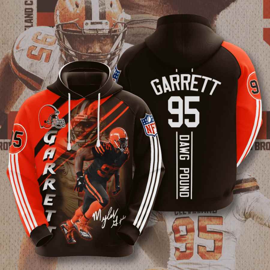 Sports American Football Nfl Cleveland Browns Myles Garrett Usa Hoodie 3D