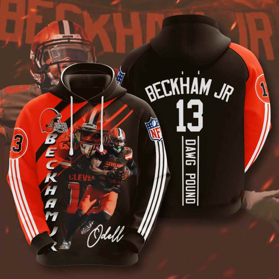 Sports American Football Nfl Cleveland Browns Odell Beckham Jr. Usa Hoodie 3D