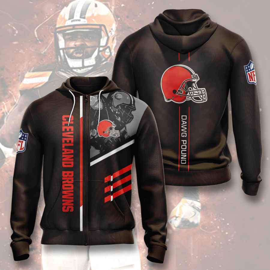 Sports American Football Nfl Cleveland Browns Usa Hoodie 3D 1 Sports American Football Nfl Cleveland Browns Usa Hoodie 3D
