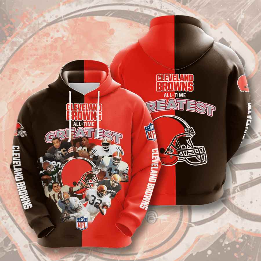 Sports American Football Nfl Cleveland Browns Usa Hoodie 3D 2 Sports American Football Nfl Cleveland Browns Usa Hoodie 3D