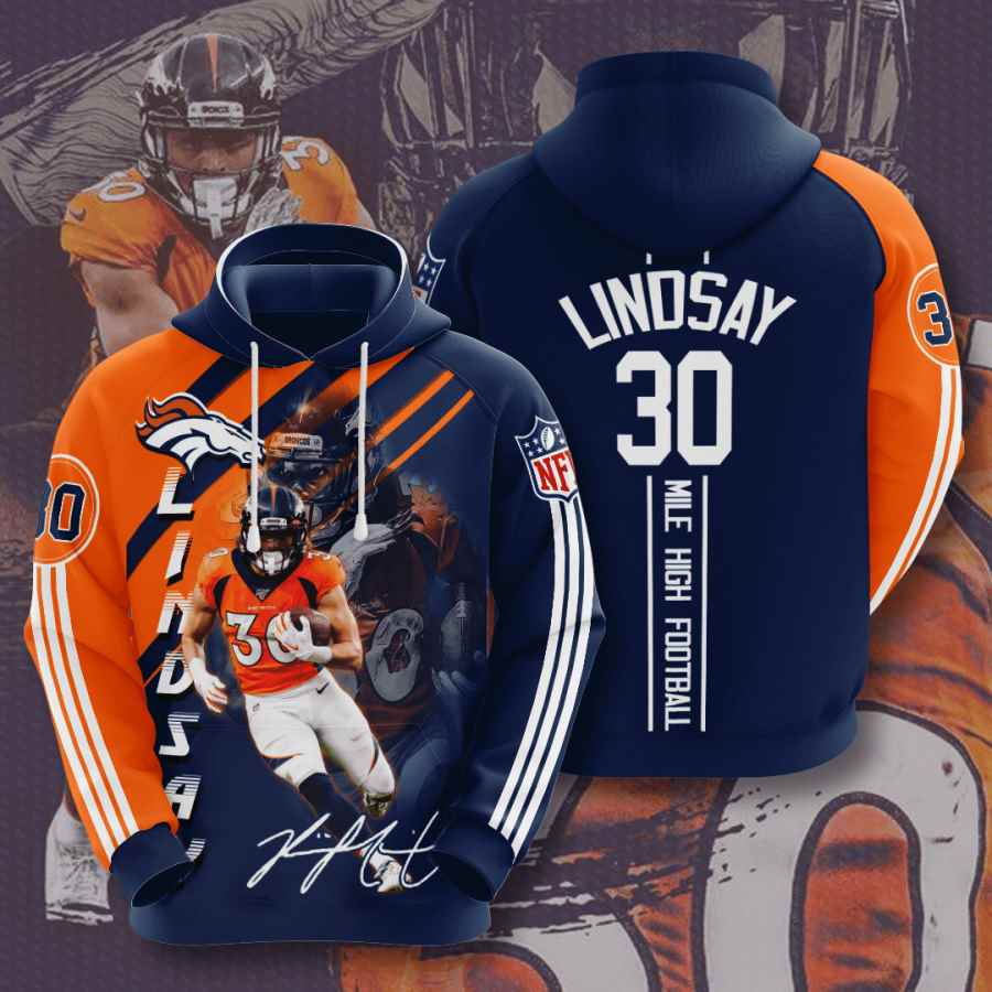 Sports American Football Nfl Denver Broncos Phillip Lindsay Usa Hoodie 3D 1 Sports American Football Nfl Denver Broncos Phillip Lindsay Usa Hoodie 3D