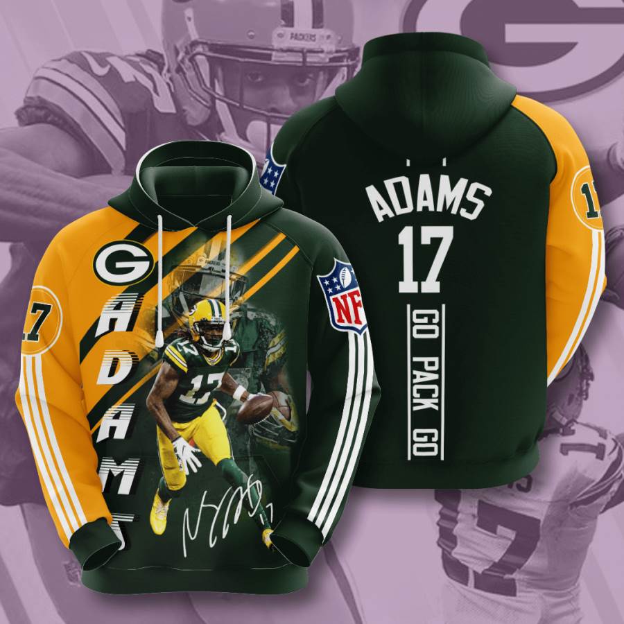Sports American Football Nfl Green Bay Packers Davante Adams Usa Hoodie 3D