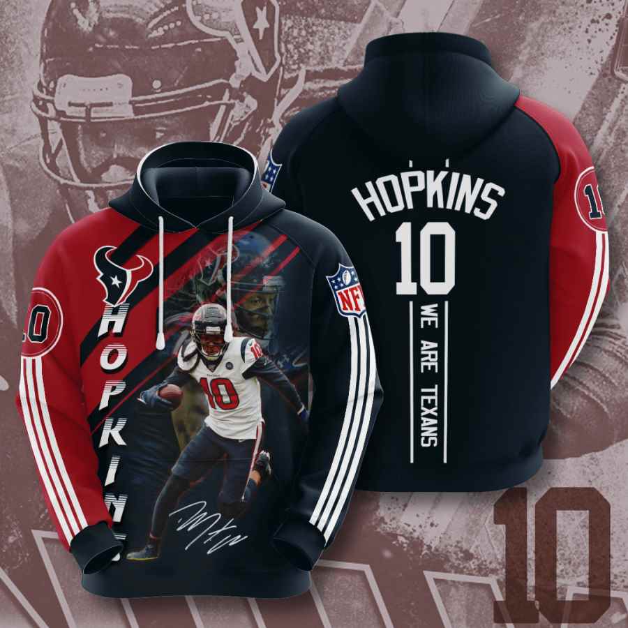 Sports American Football Nfl Houston Texans Deandre Hopkins Usa Hoodie 3D