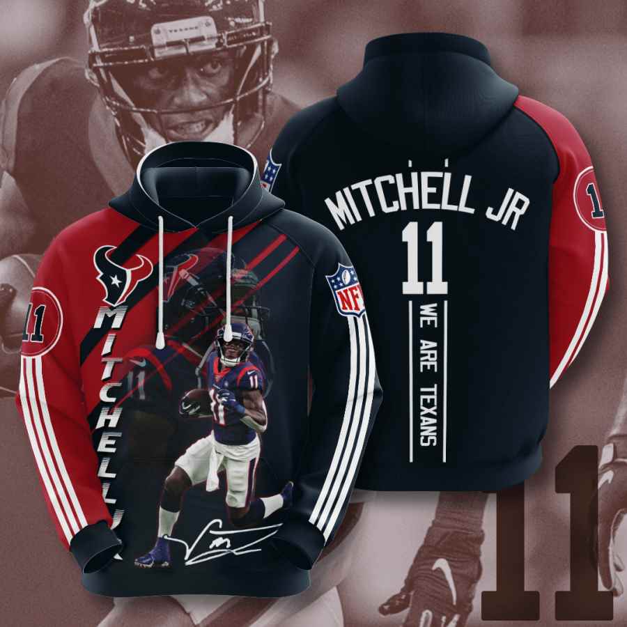 Sports American Football Nfl Houston Texans Steven Mitchell Jr. Usa Hoodie 3D