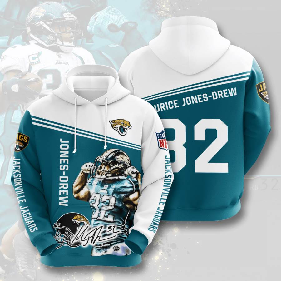 Sports American Football Nfl Jacksonville Jaguars Maurice Jones-drew Usa Hoodie 3D 3 Sports American Football Nfl Jacksonville Jaguars Maurice Jones-drew Usa Hoodie 3D