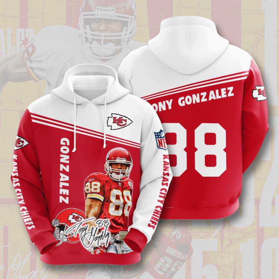 Sports American Football Nfl Kansas City Chiefs Tony Gonzalez Usa Hoodie 3D 2 Sports American Football Nfl Kansas City Chiefs Tony Gonzalez Usa Hoodie 3D