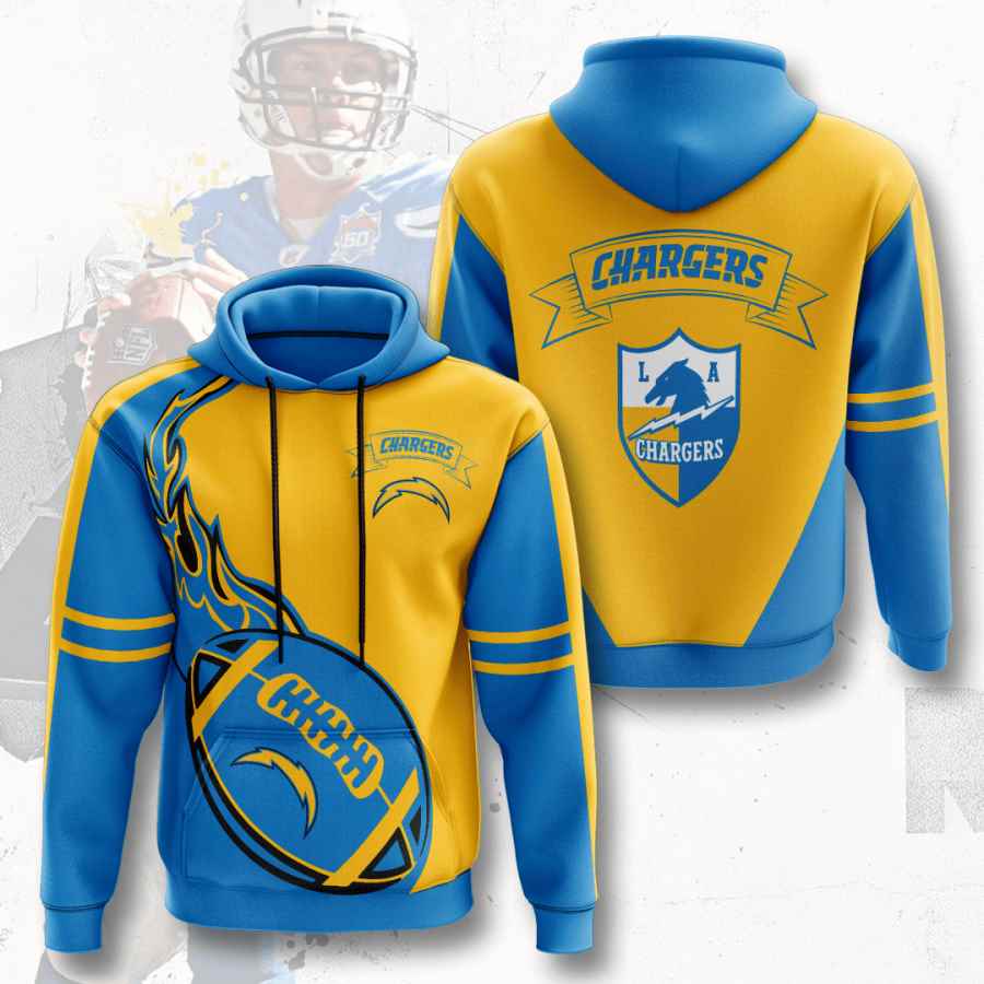 Sports American Football Nfl Los Angeles Chargers Usa Hoodie 3D 1 Sports American Football Nfl Los Angeles Chargers Usa Hoodie 3D