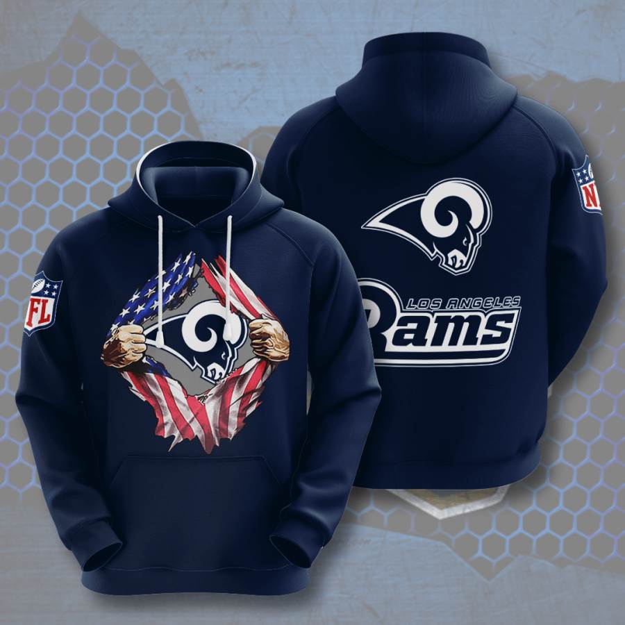 Sports American Football Nfl Los Angeles Rams Usa Hoodie 3D