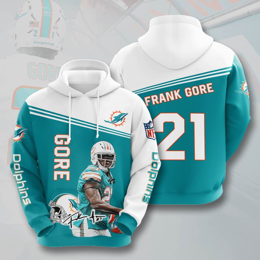 Sports American Football Nfl Miami Dolphins Frank Gore Usa Hoodie 3D