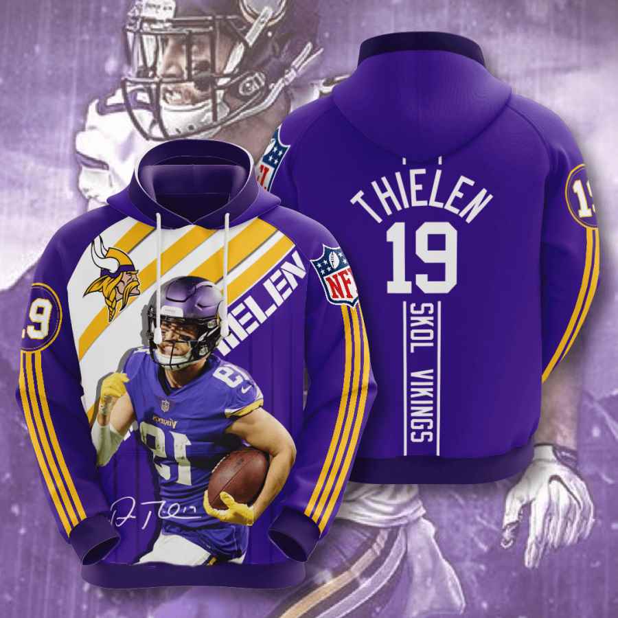 Sports American Football Nfl Minnesota Vikings Adam Thielen Usa Hoodie 3D 1 Sports American Football Nfl Minnesota Vikings Adam Thielen Usa Hoodie 3D