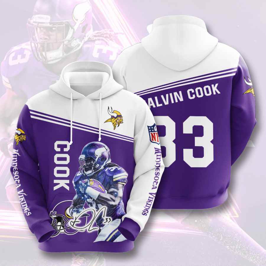 Sports American Football Nfl Minnesota Vikings Dalvin Cook Usa Hoodie 3D 2 Sports American Football Nfl Minnesota Vikings Dalvin Cook Usa Hoodie 3D