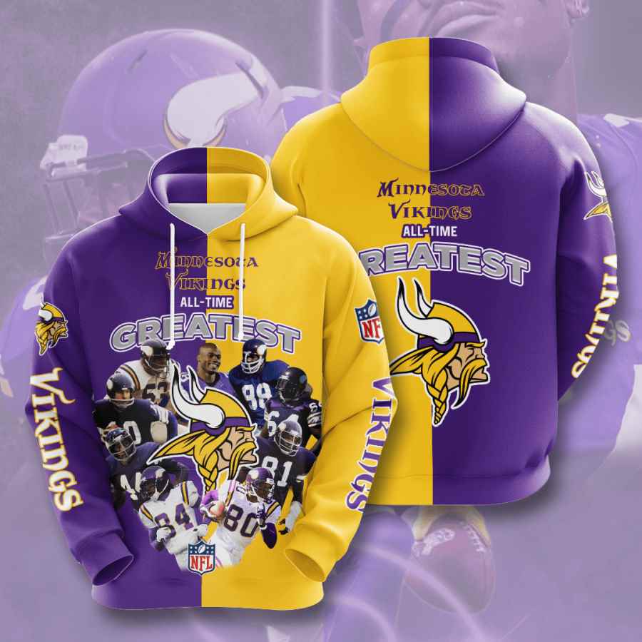 Sports American Football Nfl Minnesota Vikings Usa Hoodie 3D 3 Sports American Football Nfl Minnesota Vikings Usa Hoodie 3D