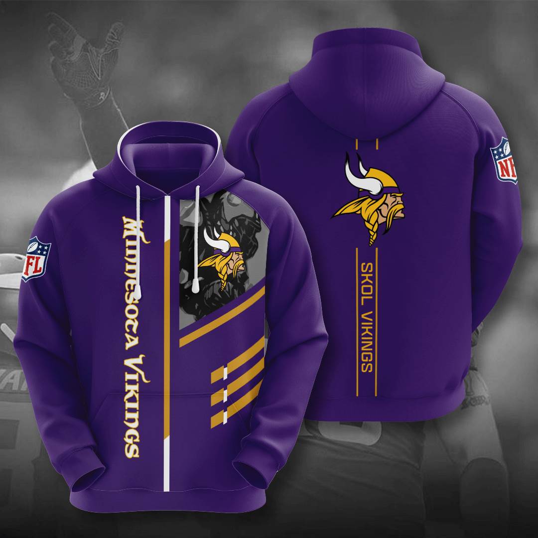 Sports American Football Nfl Minnesota Vikings Usa Hoodie 3D