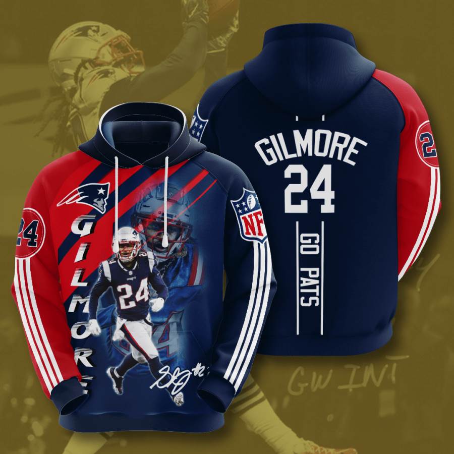 Sports American Football Nfl New England Patriots Stephon Gilmore Usa Hoodie 3D