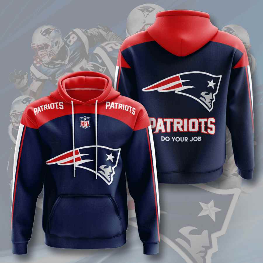Sports American Football Nfl New England Patriots Usa Hoodie 3D