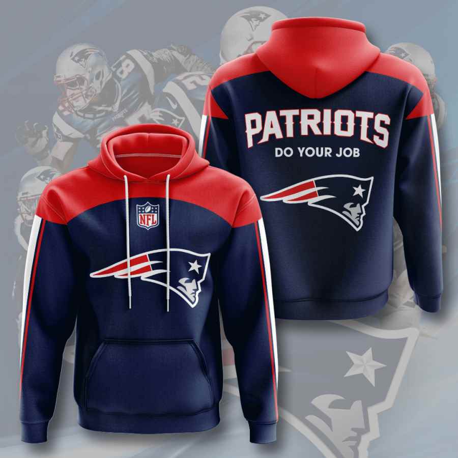 Sports American Football Nfl New England Patriots Usa Hoodie 3D