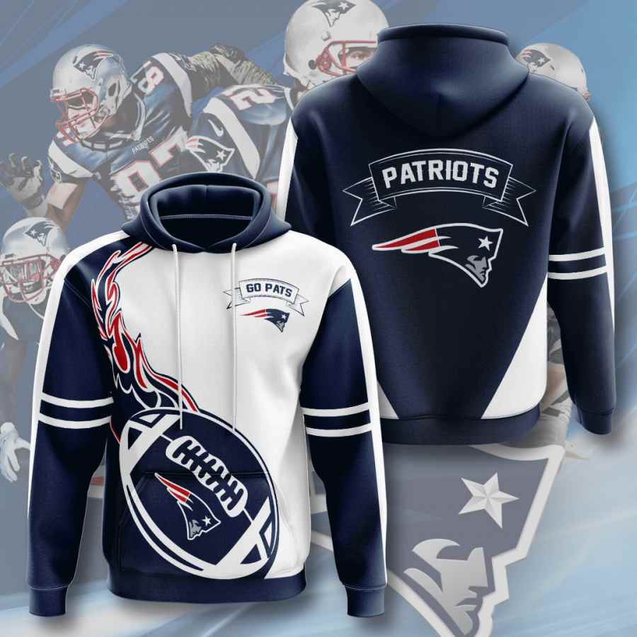 Sports American Football Nfl New England Patriots Usa Hoodie 3D