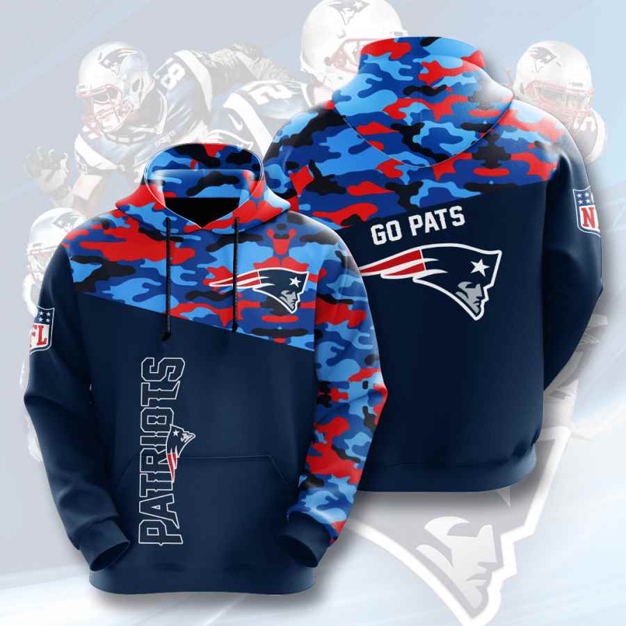Sports American Football Nfl New England Patriots Usa Hoodie 3D